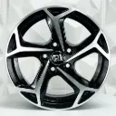 RIN 15X6 4-100 R1 SPORT SW178 BLACK MACHINE FACE ET38 CB73.1