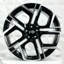 RIN 20X8.5 5-112 R1 SPORT R3264 BLACK MACHINE FACE ET40 CB57.1