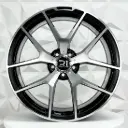 RIN 20X8.5 5-112 R1 SPORT MH017 BLACK MACHINE FACE ET40 CB66.6
