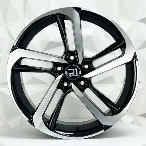 [181508] RIN 18X8 5-114.3 R1 SPORT DX218/A046 BLACK MACHINE FACE ET40 CB73.1