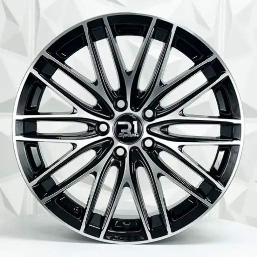 [161513] RIN 16X7 5-114.3 R1 SPORT 615 BLACK MACHINE FACE ET38 CB73.1