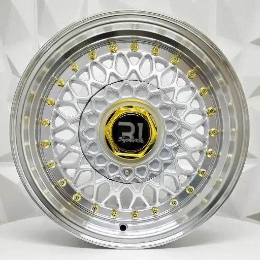 [132146] RIN 13X6 4-100/114.3 R1 SPORT L247 SILVER ML GOLD RIVETS ET20 CB73.1